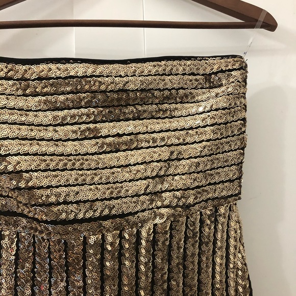 Fashion Nova Gold Sequin Dress - Picture 3 of 6